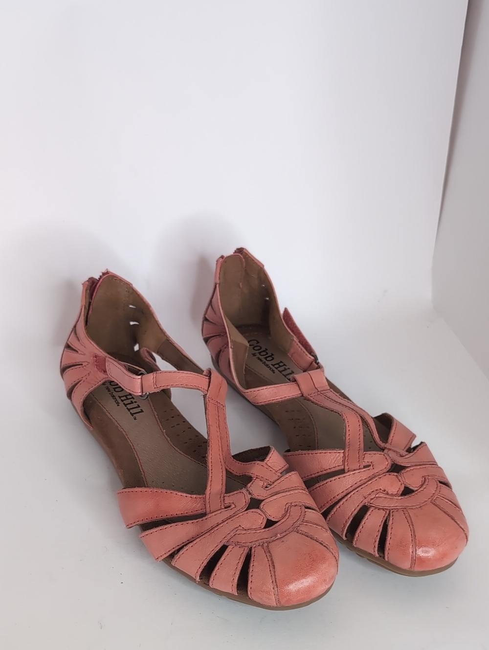 Cobb Hill by New Balance Coral Pink T-Strap Flats